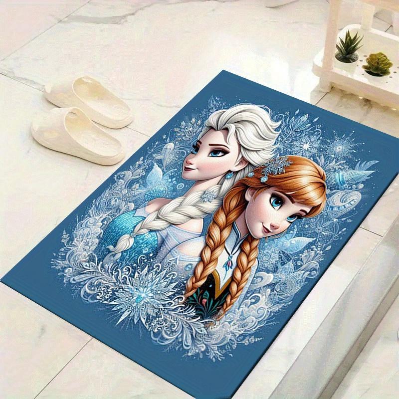 

1pc Elsa Pattern Area Rug Soft Flannel Floor Mat for Living Room,Office,Bedroom and Carpet 60cm by 90cm