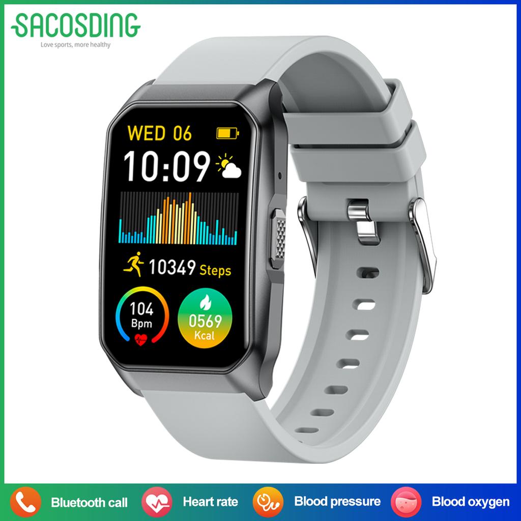SACOSDING New Smart Watch Heart Rate Health Monitoring Sports Watch Bluetooth Call Waterproof Smartwatch For Android IOS