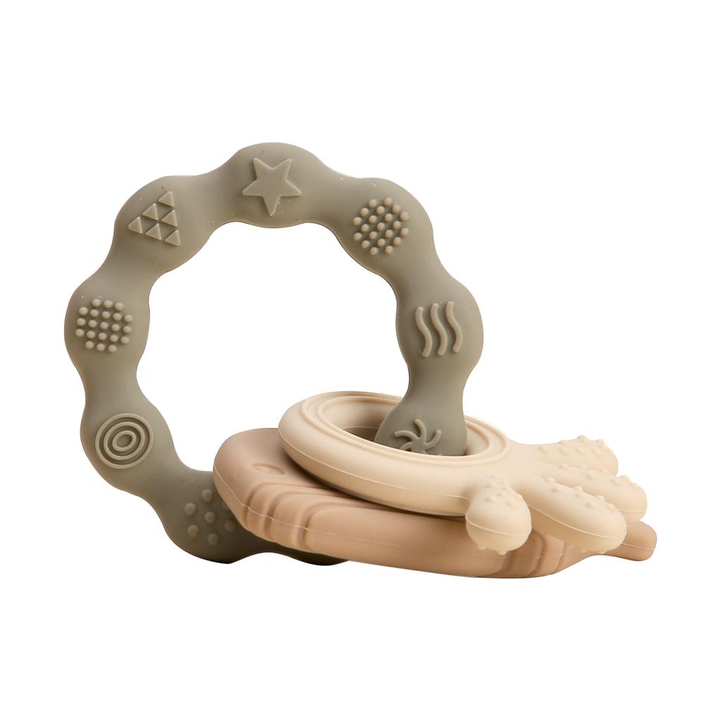 1pc Baby Teether Music Rattles for Kids Animal Crochet Rattle Elephant Giraffe Ring Wooden Babies Gym Montessori Children's Toys