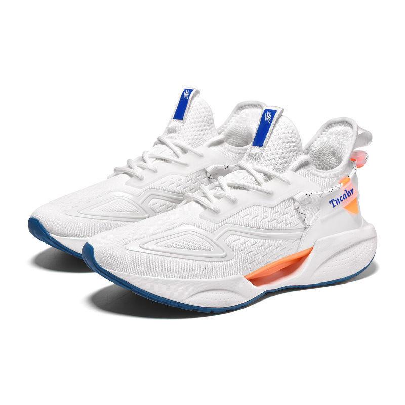

Мужская обувь 2025 Весна и Осень новая спортивная обувь Корейская версия модный тренд повседневная обувь верх студенческая беговая обувь 44 белый