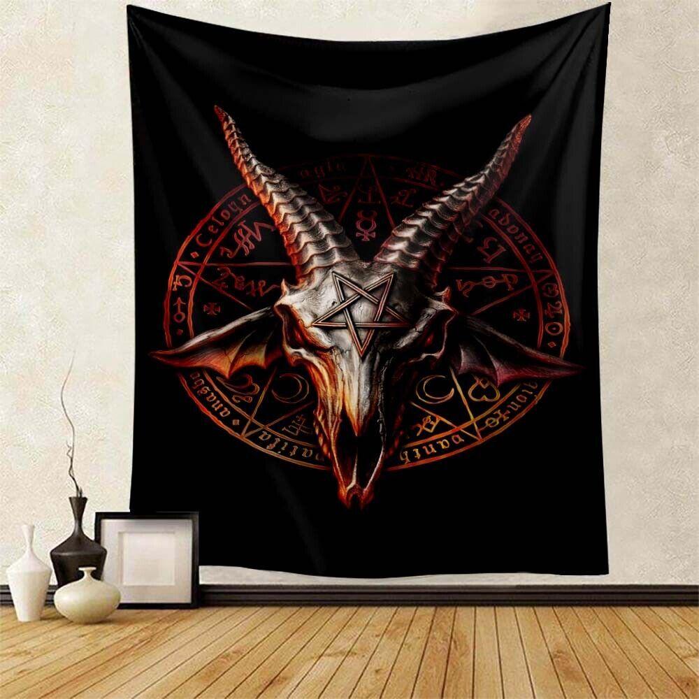 

Tapestry Occult Pentagram of Satan Lucifer 75x100 чорний