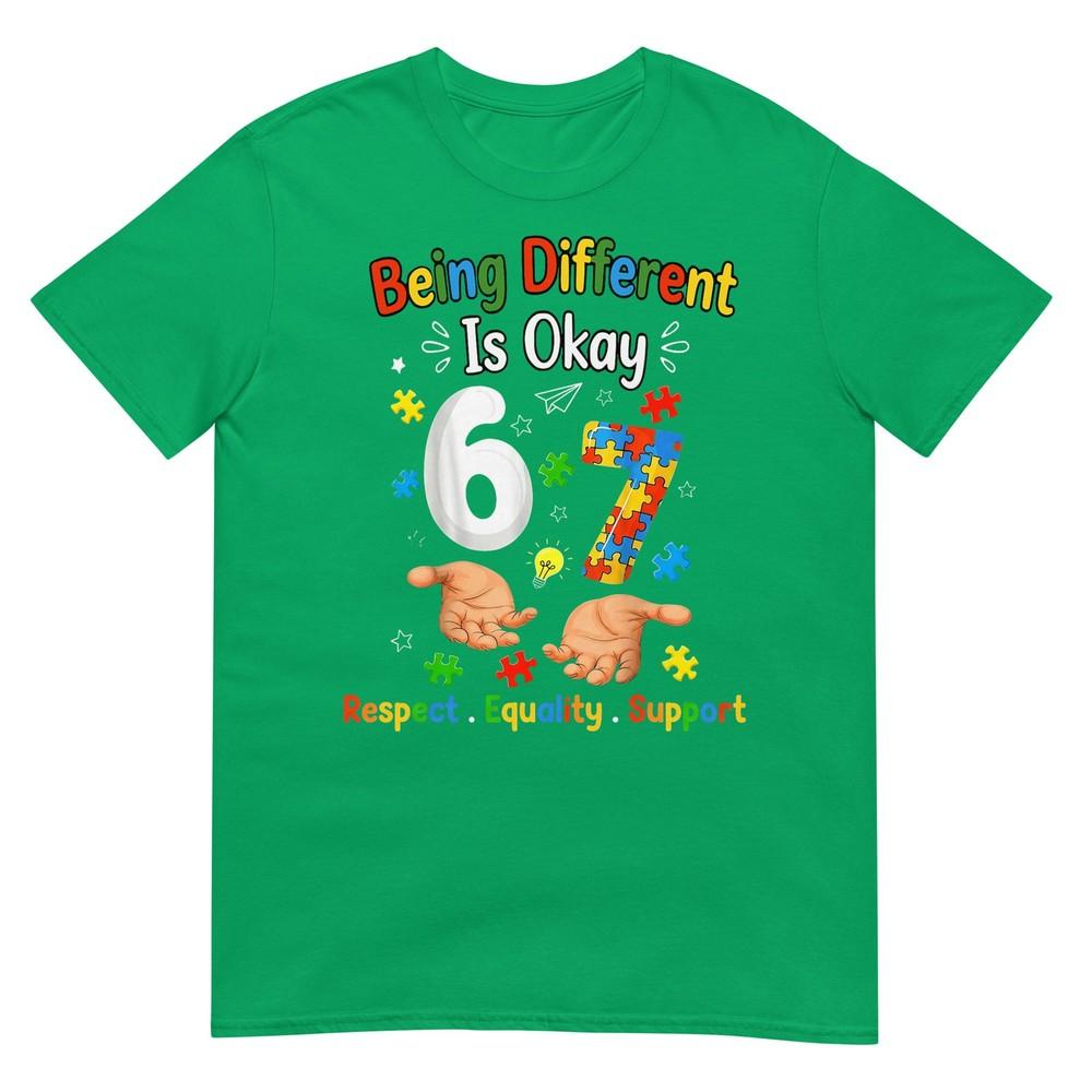 Six Seven Autism Awareness 67 Unisex Unisex Kids Boys Autism TShirt