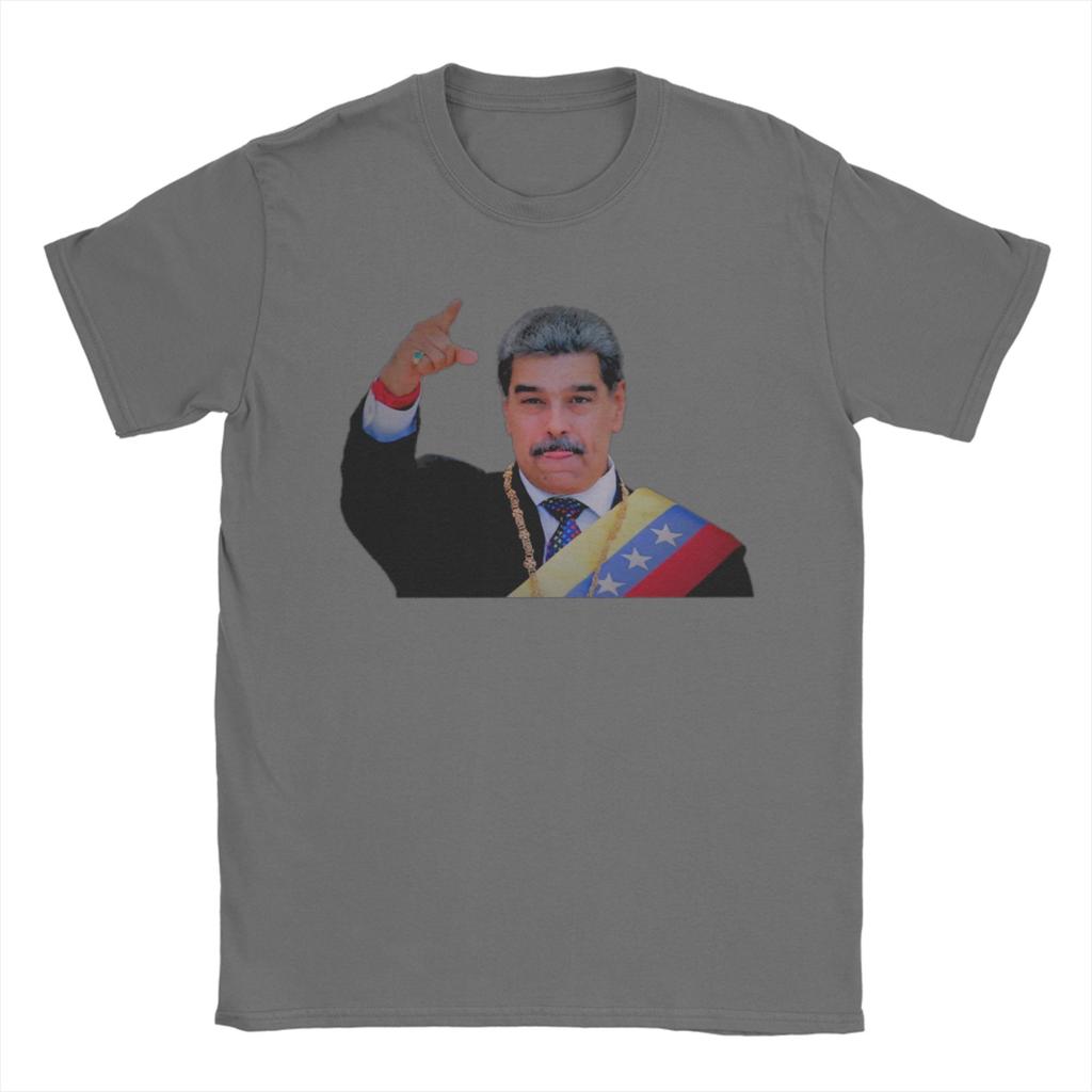 Funny Venezuela Captured Live Maduro TShirts for Unisex Crew Neck 100 Cotton T Shirts Short Sleeve Tees Plus Size Tops