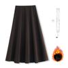 Eleganter französischer A-Linien-Wollrock mit elastischem Bund - Schlankmachendes Design mit hoher Taille für Damen, Herbst/Winter 25.