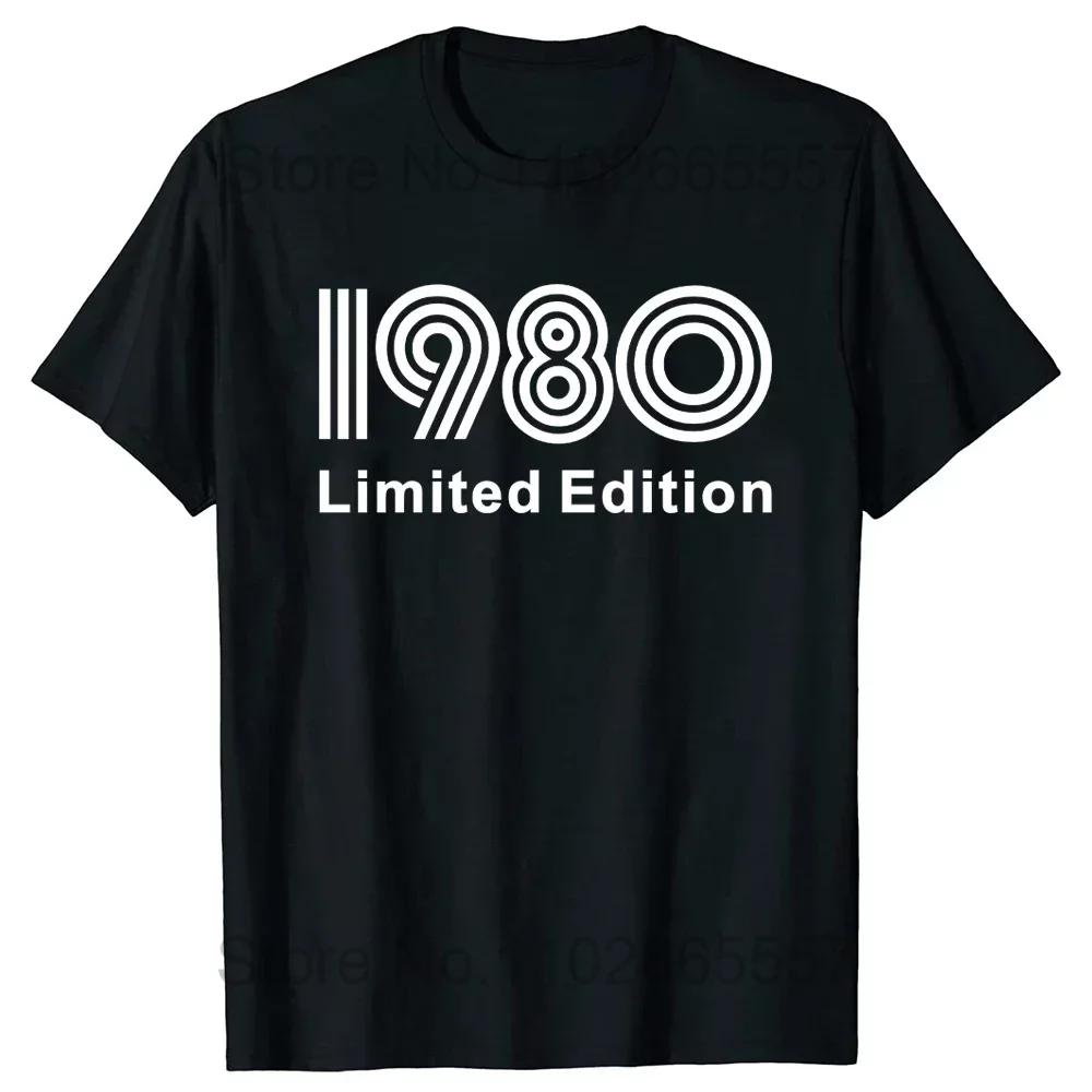 Vintage Legends Born In 1980 44 Years Old T Shirt Men Cotton T-shirt Birthday Retro Anniversary Tees Top Streetwear Tshirts