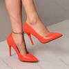 Comemore Sexy High-heeled Shoes Pointed Toe 10Cm Pumps Party Wedding Dress Shoes Solid Color Stiletto Heeled Shoes for Women