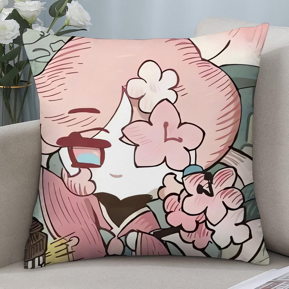 Cookie Run Kingdom Pillow Case 45x45cm - 3D Print Gaming Merch Soft Polyester Fiber Sofa Cushion Cover, Festival Gift for Gamers