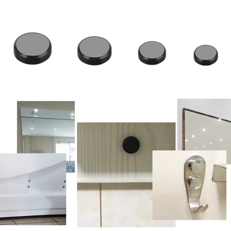 4Pcs Mirror Screws Decorative Caps Cover Glass Fastener Advertising Nails Caps Fasteners for Teas Table, Glass Furniture