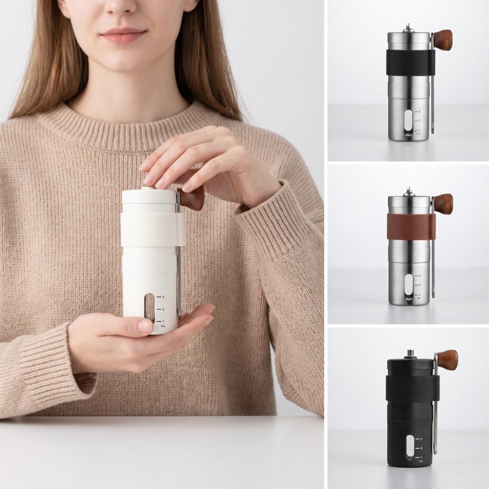 Portable Manual Coffee Grinder Adjustable Burr Coffee Making Tool Coffee Bean Grinder Travel Use