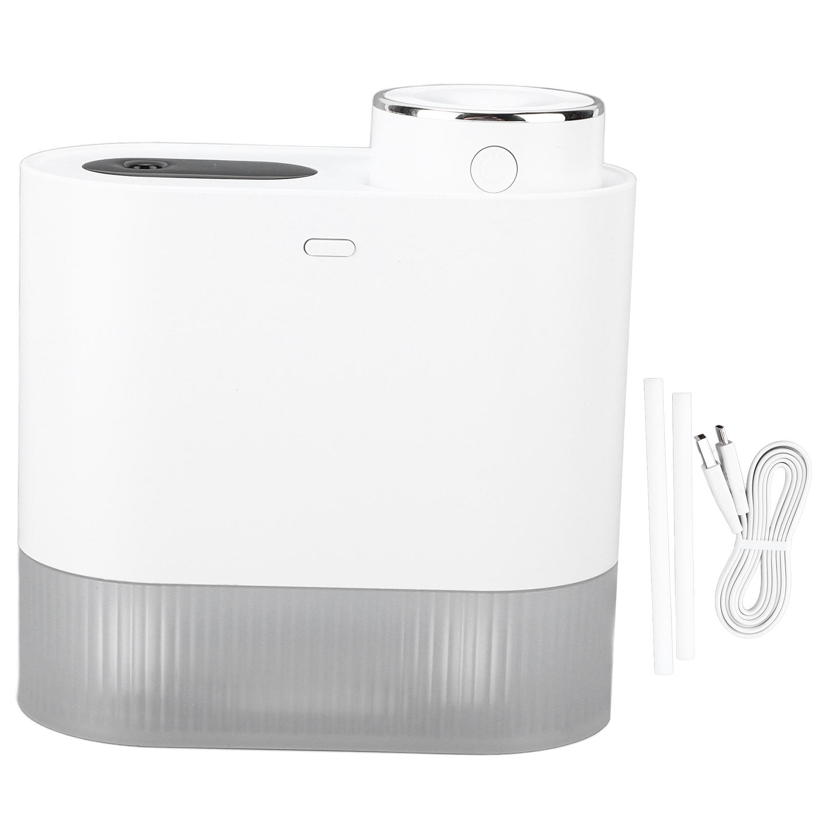 

450 мл Мини USB увлажнитель воздуха высокой емкости двойной распылитель увлажнитель с подсветкой для спальни офиса Blue белый