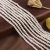 1String, White Potato-shaped Pearl 3-3.5mm, Fashion Women Natural Freshwater Pearl Beads for Jewelry Making DIY Crafts, Luxury Bulk Gifts 36cm