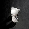 1pc Cute Cat Brooch for Women Men Delicate Kitten Animal Brooches Pins Jewelry Accessories Party Birthday Gifts