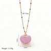 Fashionable and Trendy New Cute and Niche Design Five Pointed Star Love Pink Opening and Closing Box Necklace for Woman
