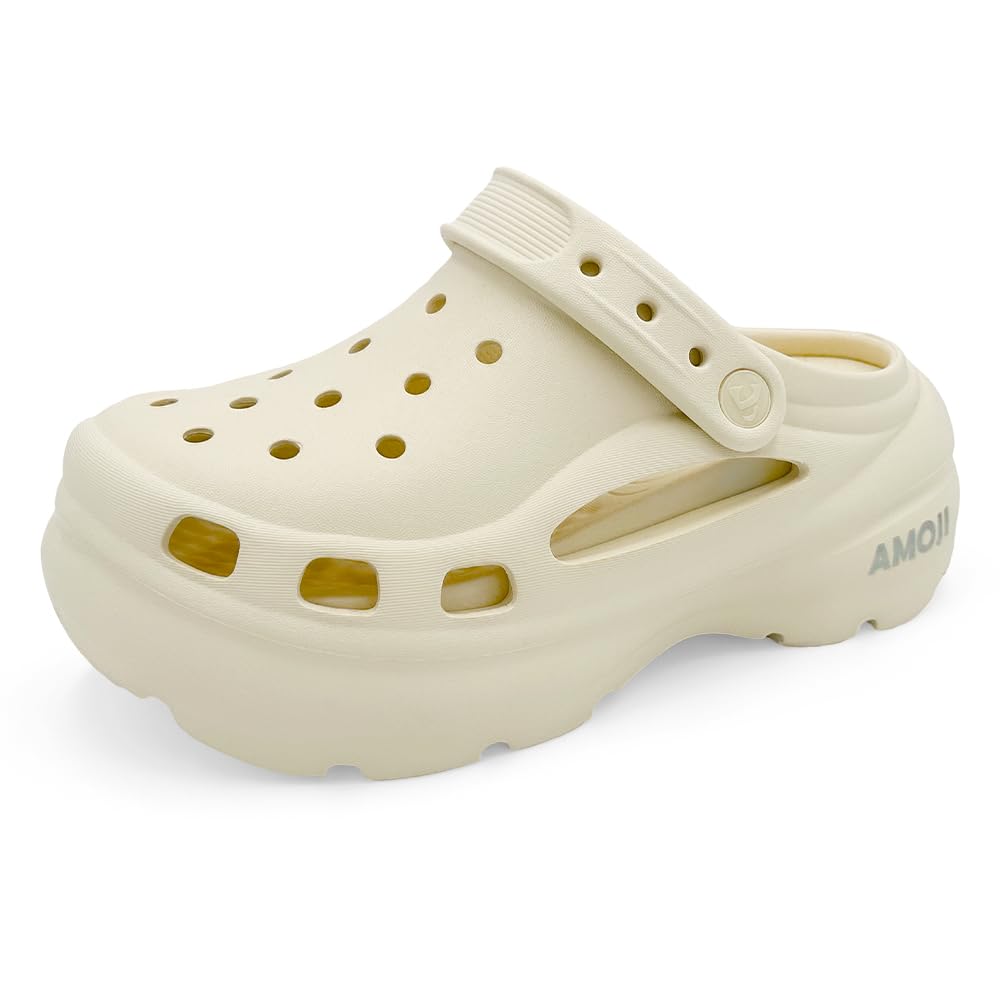 Clog Sabo Summer Thick Outdoor [Amozi] Women's Sandals, Sandals, Sandals, Casual, Fashionable, Summer, Use, Atsuko, Breathable, 7MM, Sole, Wear,