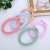 Oval/Square Plastic Embroidery Hoops Frame Color Embroidery Hoop Rings For Household DIY Cross Stitch Sewing Needlecraft Tools
