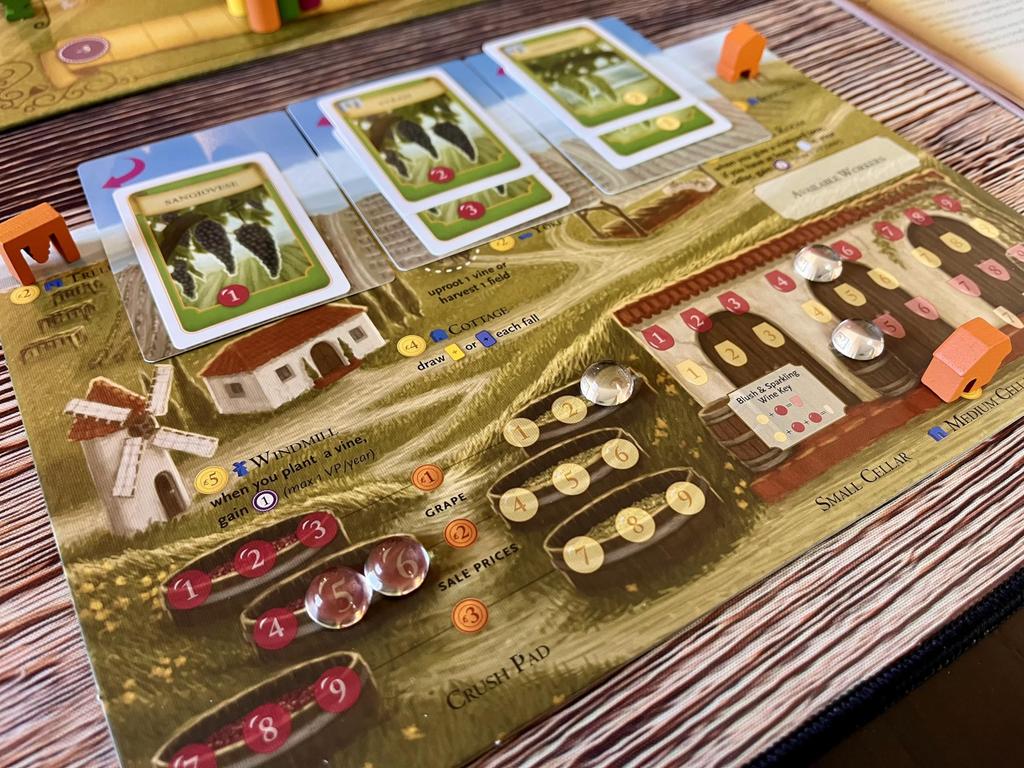 Stonemaier Viticulture Essential Edition Build the Most Prosperous Tuscan Vineyard Strategy Board Game for Adults and Families 90 Ages Games (Base