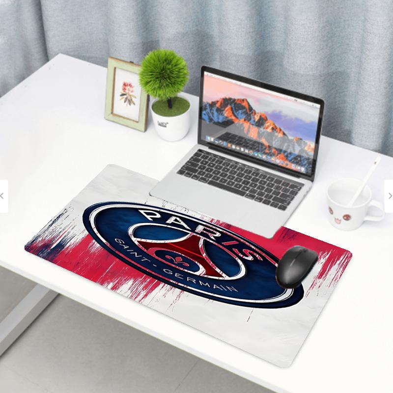 Paris Saint Germain Print Mouse Pad, Anti‑Slip Desktop keyboard Mat, for PC Laptop Gaming Working Daily Use, Cool Festival Birthday Gift