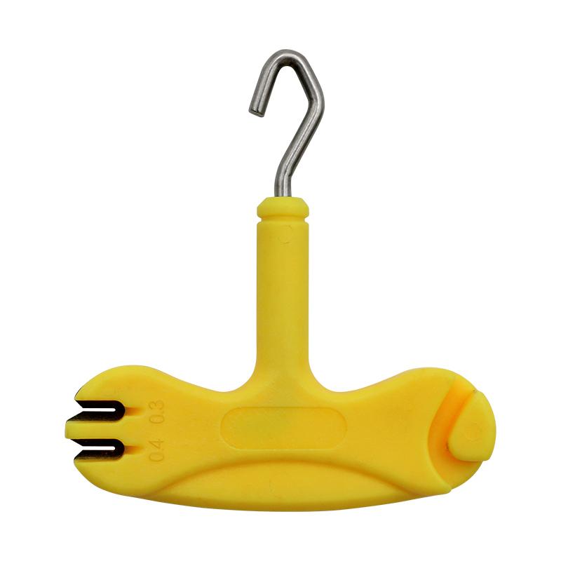 1pc Carp Fishing Tool Knot Puller Line Stripper To Remove Coated Hooklink Hear Shrink Tube Curved Shrink Tube Forming Section 3 In 1 Accessories