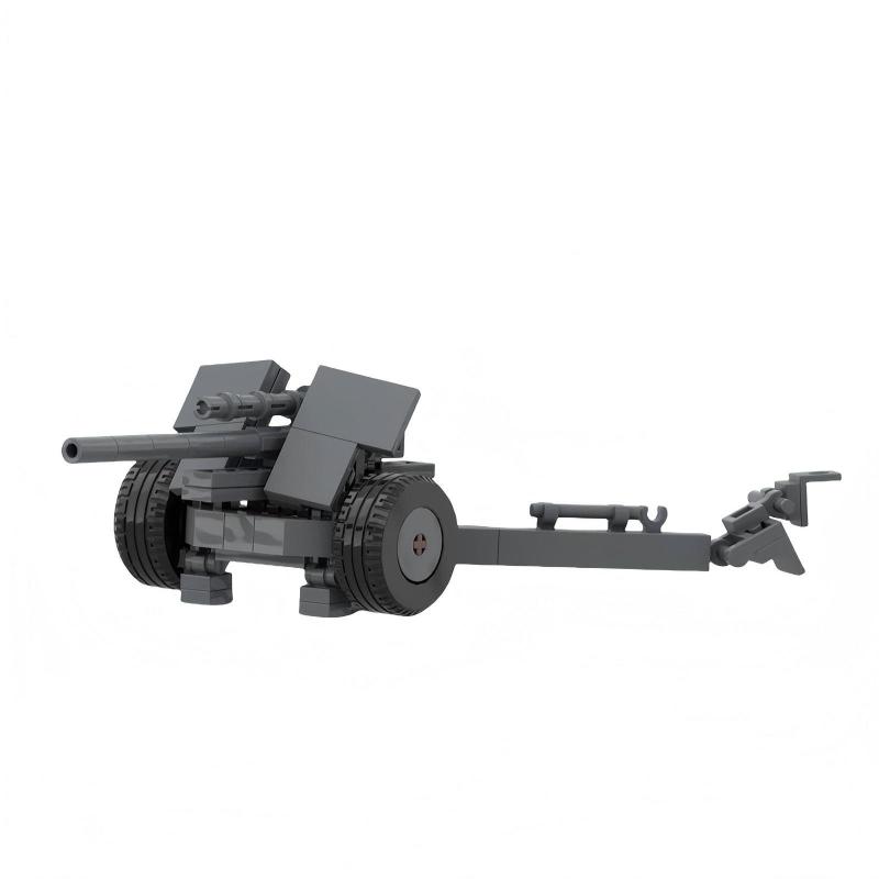 MOC Creative Design Mini Tank Grenade Launcher Artillery Tractor Building Block Model DIY Children's Assembly Toys Birthday Gift