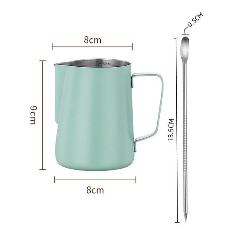 350/600ml Dzbanek do spieniania mleka do kawy Stal nierdzewna Dzbanek Latte Art Dzbanek do spieniania mleka Espresso Parowanie Akcesoria do kawy