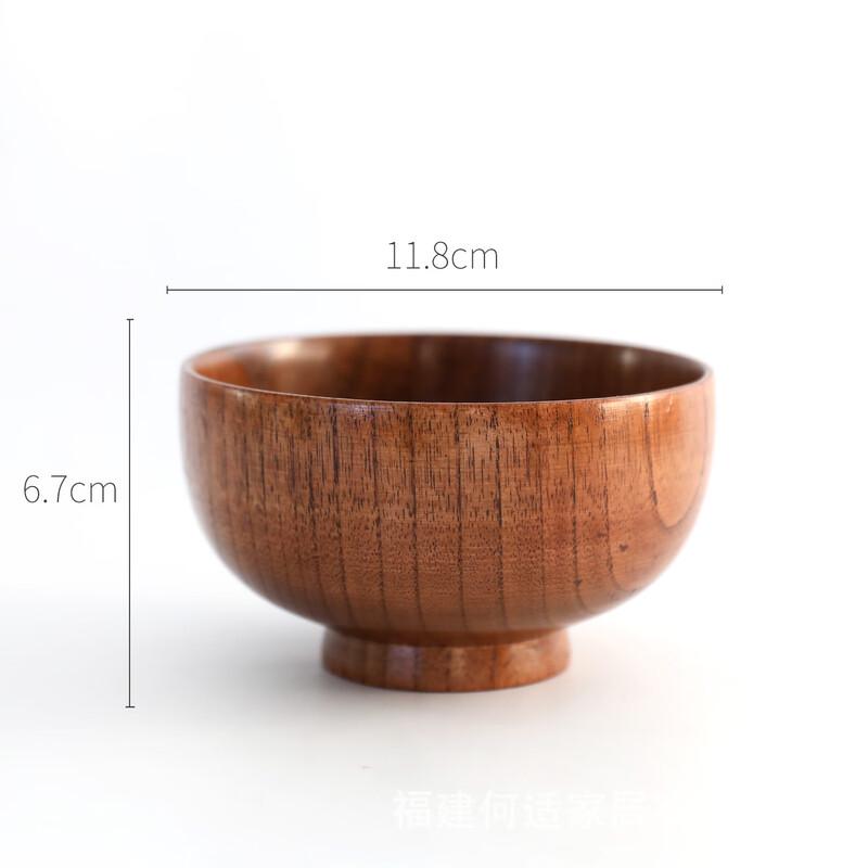 

Wuhe Japanese Retro Jujube Wood Lacquer Bowl