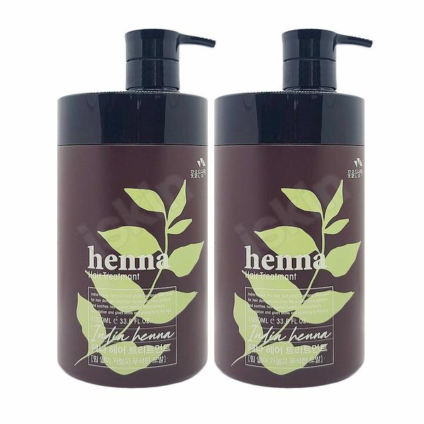 1+1 Man with Flower Henna Hair Treatment Hair Pack 1000ml