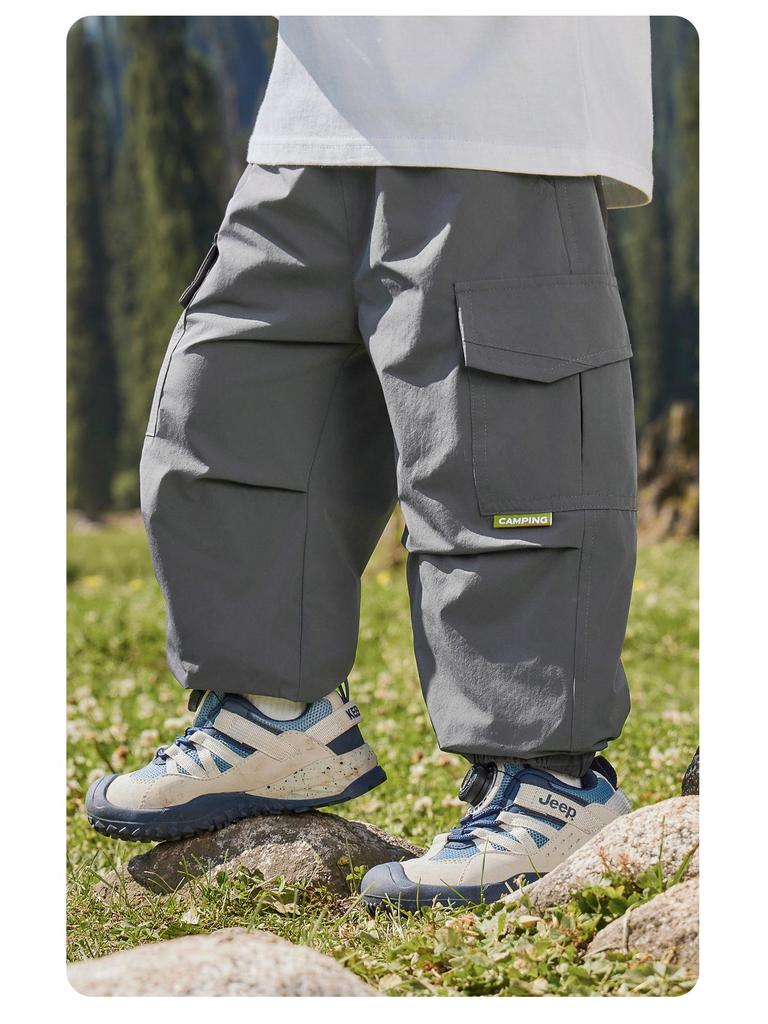 European Boy's Fleece-Lined Work Pants, Winter 2025 Children's Wear Collection