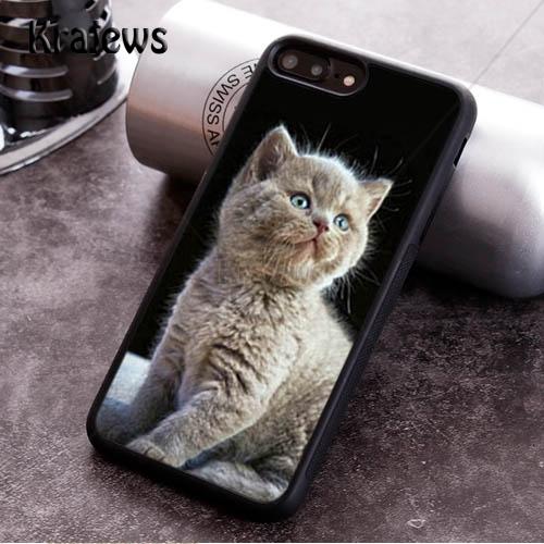 Krajews Cute Adorable Kittens Soft Phone Cases For iPhone 17 Air 16 15 14 11 12 13 Pro MAX Plus cover coque