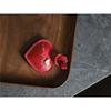 Genuine Leather Bag Pendant Heart-Shaped Charm Cute Keychain Backpack Accessory