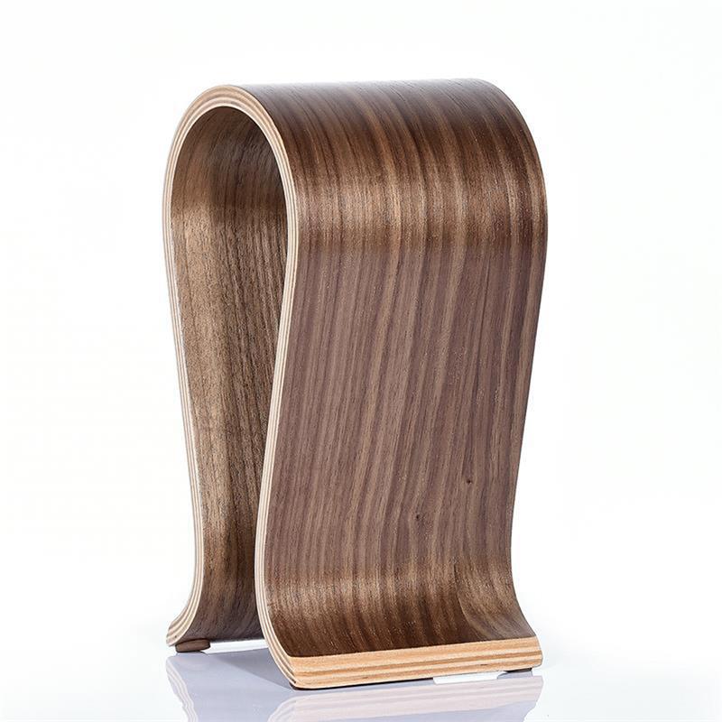 Universal U Shape Wooden Headphones Stand Holder Wooden Headset Desk Display Shelf Rack Hanger Bracket for Headphones