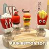 Creative Button Music Stress Relief Push-button Toys Keychains DIY Finger Toy Button Caps Keyboard V7A8