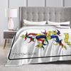 Alice In Borderland 3 Jock Card Flannel Blanket  Warm Soft Throw Blanket for Home Decor Airplane Travel Bedspread Sofa Bed Cover