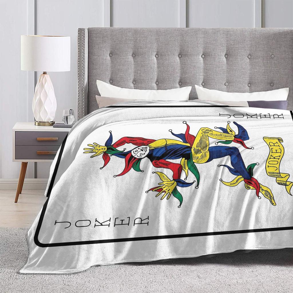 Alice In Borderland 3 Jock Card Flannel Blanket  Warm Soft Throw Blanket for Home Decor Airplane Travel Bedspread Sofa Bed Cover