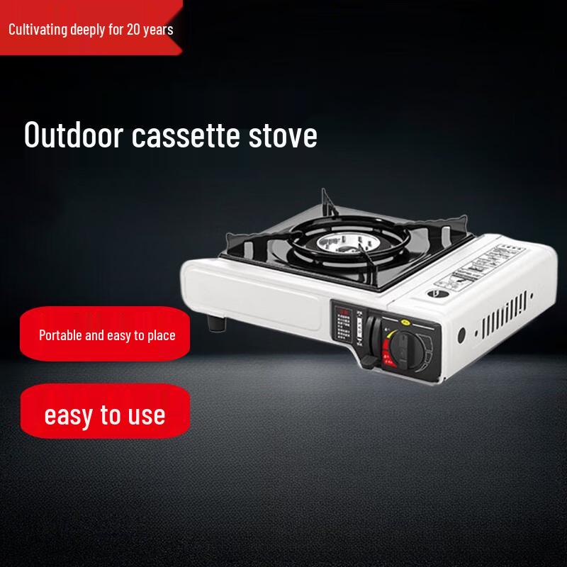 Portable Camping Gas Stove Kit with Fuel and Storage Case