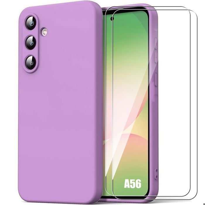 Coque de protection - BOOLING - Samsung Galaxy A56 5G - Silicone Souple - Violet - Antichoc