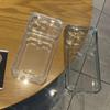 Bolsa Transparente com Porta-Cartão Case Para iPhone 17 16 15 14 13 12 11 Pro Max XS XR 7 8 Plus Carteira Capa de Silicone à Prova de Choque