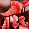 Realistic Tongue Vibrator Nipple Vagina Oral Stimulator G-spot Breast Massager Dildo Female Masturbator Adult Products