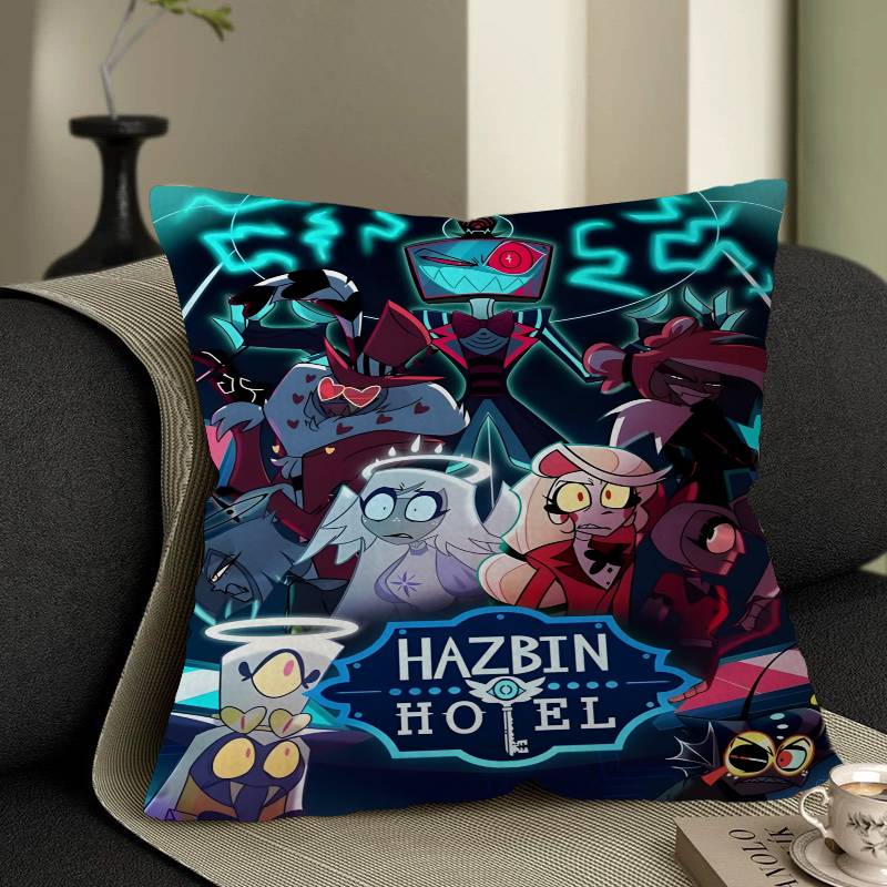 Hazbin H-Hotels Angel Dust Alastor Povlak na polštář Potah na polštář Pouzdro na polštář do auta na pohovku Auto Vánoční dárek 40x40cm 45x45cm