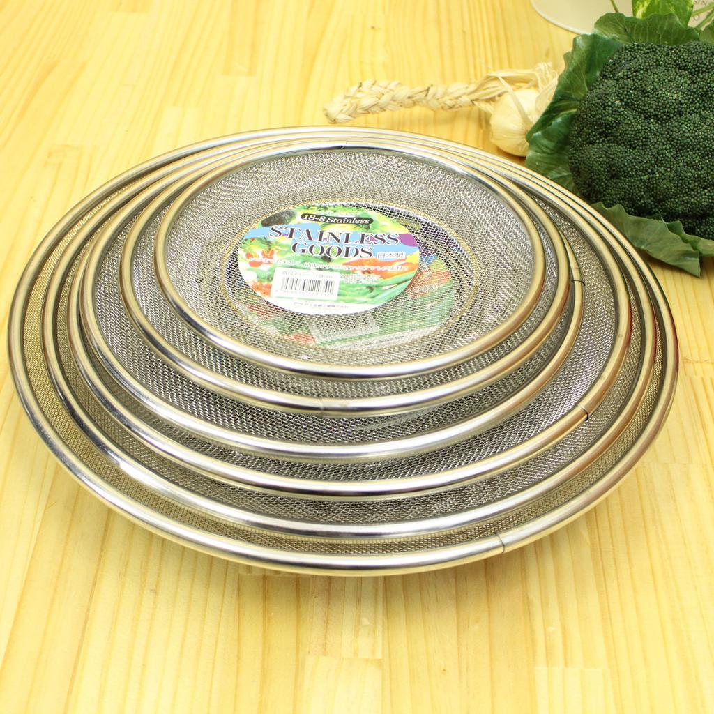 Inoue Drahtgewebeindustrie Tablett aus Edelstahl Hergestellt in Japan Co., Ltd. Sieb, Typ, 31cm, Boden, 18-8 Stahl,