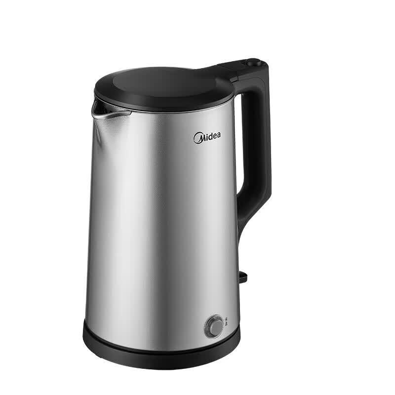 Midea 1.7L 304 Stainless Steel Electric Kettle CN plug (adapter included)