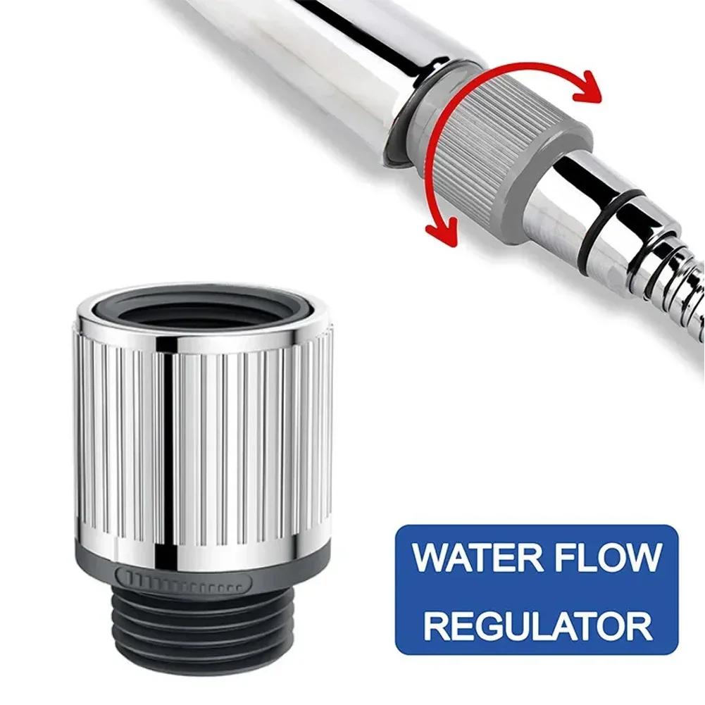 Water Flow Regulator Shower Bath Head Water Flow Control Valve Handheld Flow Pressure Regulating Valve Bath Accessories
