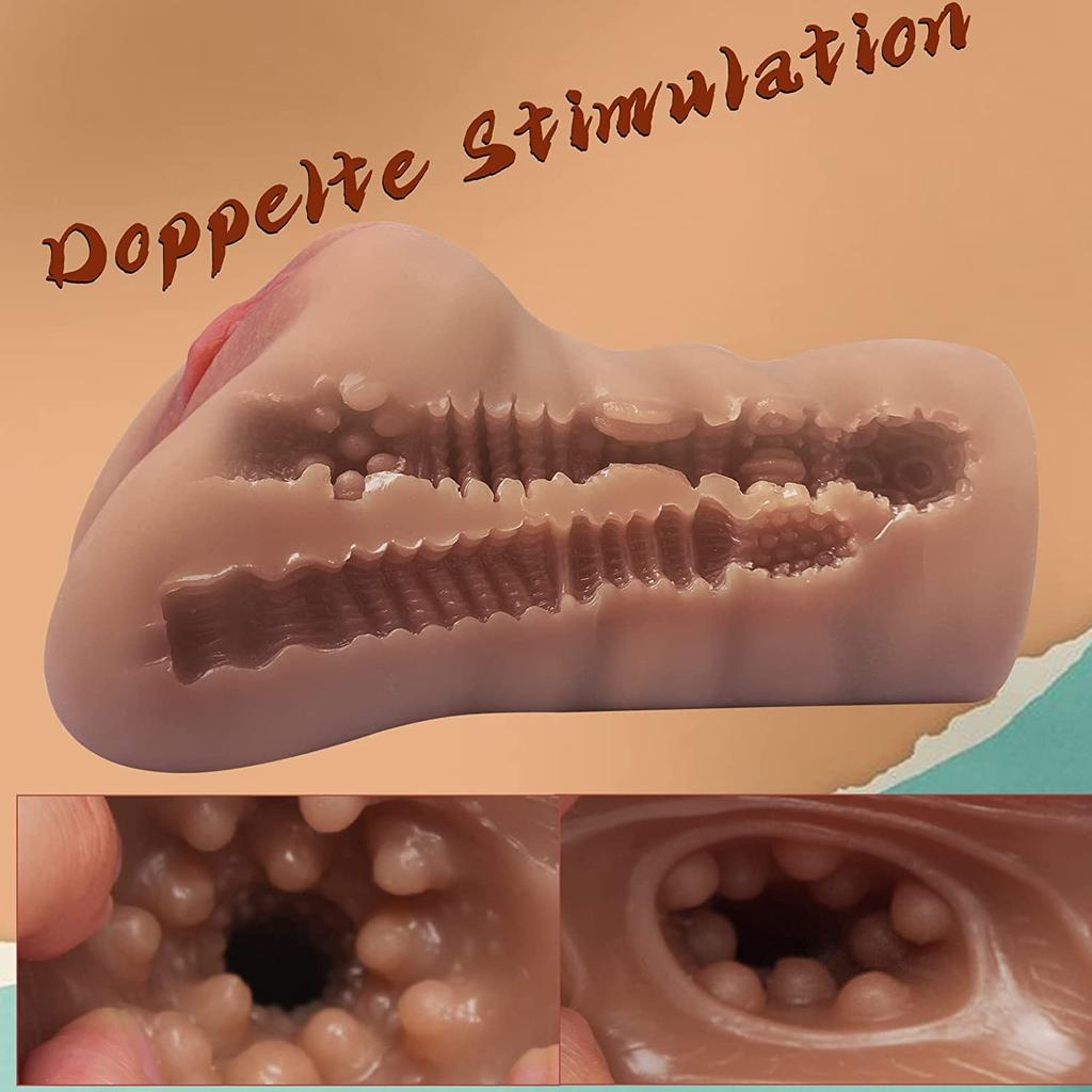 Realistic Masturbator Man Sex Toy Pussy Pocket Pussy Realistic Large with 3D Vagina Clitoris Erotic Sex Toy for Men Masturbating Man