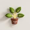 4Pcs Leaf Shape Food Sealing Clips Magnetic Refrigerator Bag Clips Multi-Function Decorative Chips Clip Set for Potato Chips Coffee