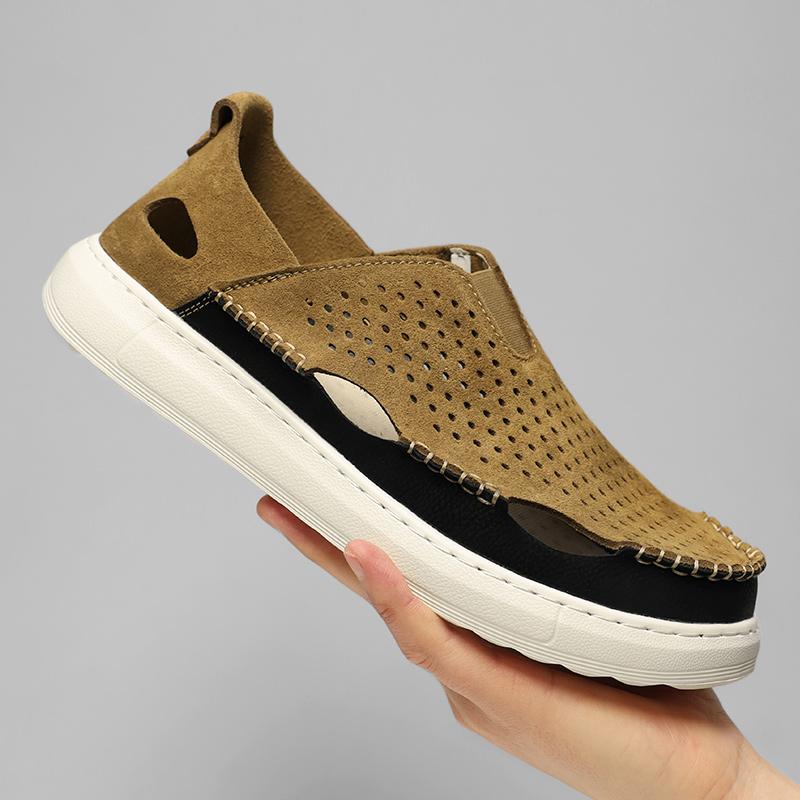 Men's Fashion Leisure Sandals Male Summer Breathable Trendy Casual Shoes Lightweight and Comfortable Wide Toe Shoes