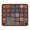 huaqianguhh Bohemian Dish Drying Mat, Super Absorbent Diatomaceous Earth Drainer Non-Slip Colorful Ethnic Heat Insulation Mat for Kitchen Counter