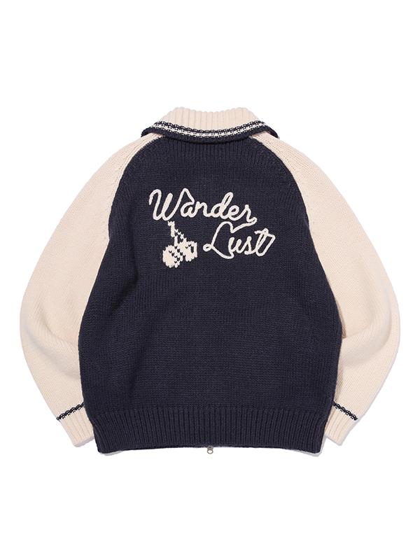 KIRSH Cowichan Loose Fit Knit Zip-Up [Dark Navy]