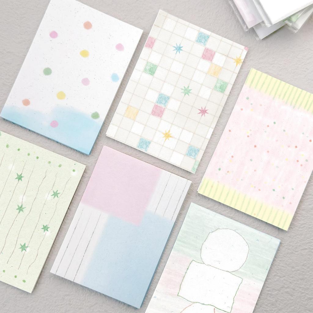 Jilü AGUGU Meersalz-Serie - M5 Haftnotiz-Nachfüllpackung für Notizbuch im Salz-Stil