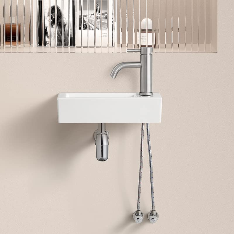 Mixed Mini Hand Wash Basin Wall Mounted mm Hand Wash Basin Set Small Wash Bowl Stylish Wash Bowl Compact Wash Basin Hand Wash Bowl Wall Mounted