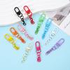 10Pcs Lobster Clasp Spring Buckle With Chains Colored Keychains For Diy Jewelry Making Key Ring Hooks Bags Buckle