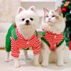 S-3XL Winter Autumn Christmas Pet Clothes Red Green Elk Christmas Dog Hoodies Pet Supplies for 1.5-10kg Small Medium Dogs Cats